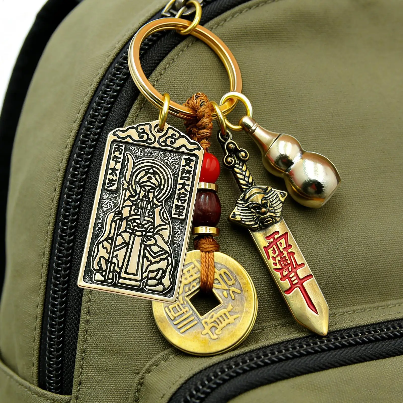 2026 New Year Charm Pendant Chinese mascot Protection Ornament for Purse Bag Backpack Luggage Car Keys Gift Souvenir
