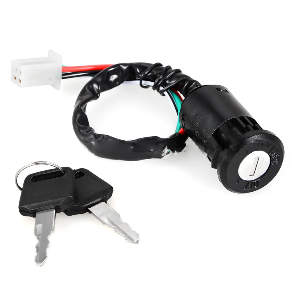 Universal 4 Wires Off-Road Motorcycle Modified General Small High Race ATV Start Ignition Switch Electric Door Lock Key Switch