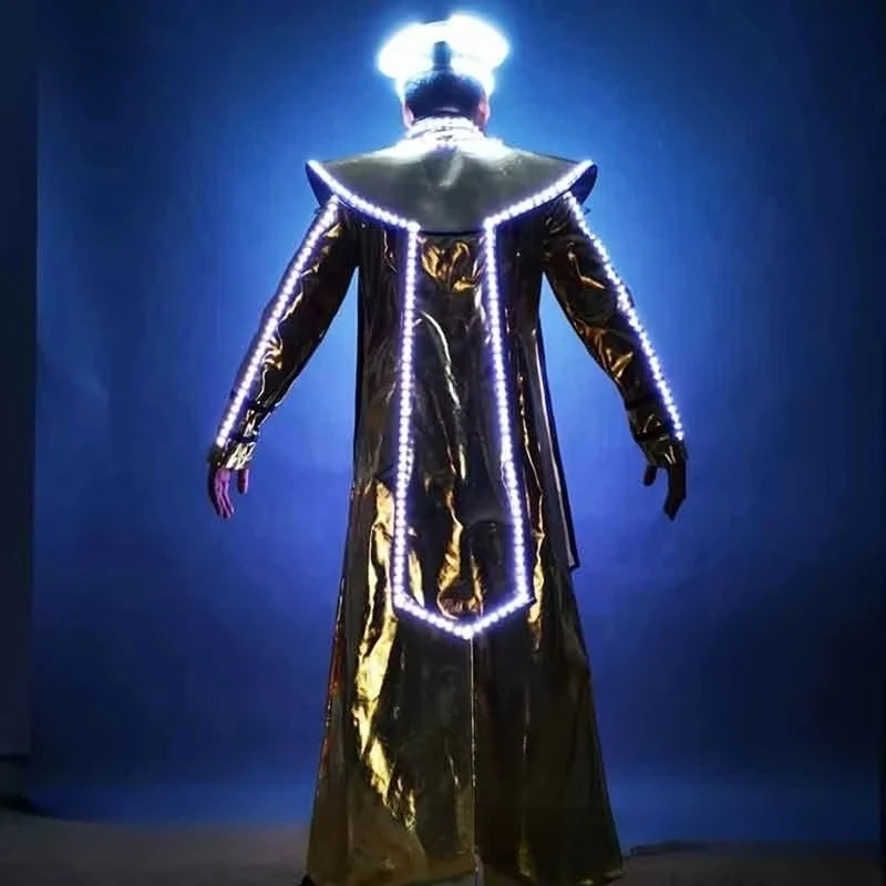 LED party robot costume stage luminous performance costume luminous remote control carnival stage decoration