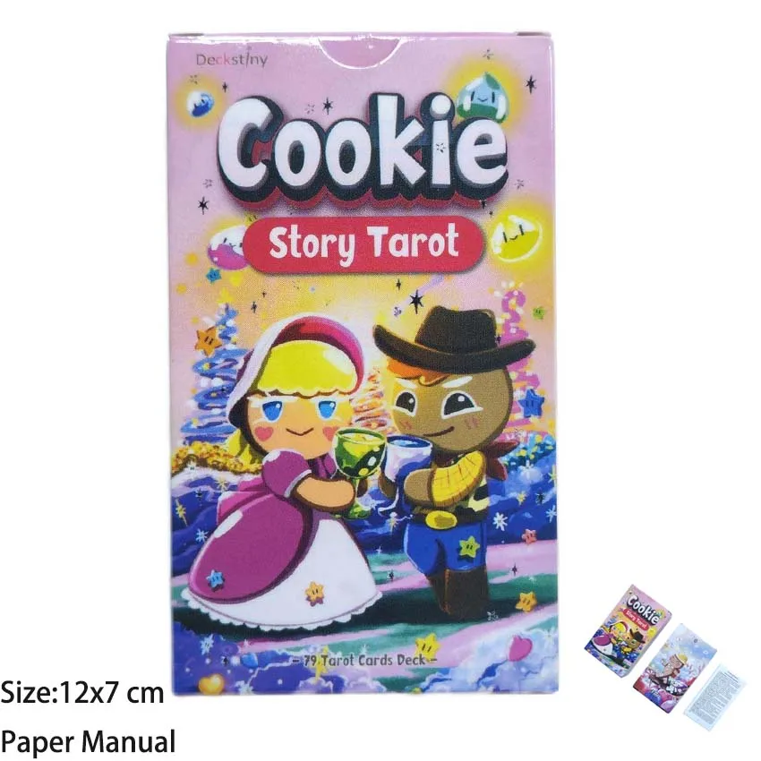 

12x7 cm Cookie Story Tarot Deck Card Game Paper Manual