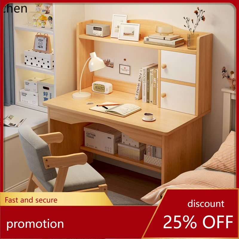PYH Student Study Computer Home Simple with Bookshelf and Chair Set Bedroom Simple Writing