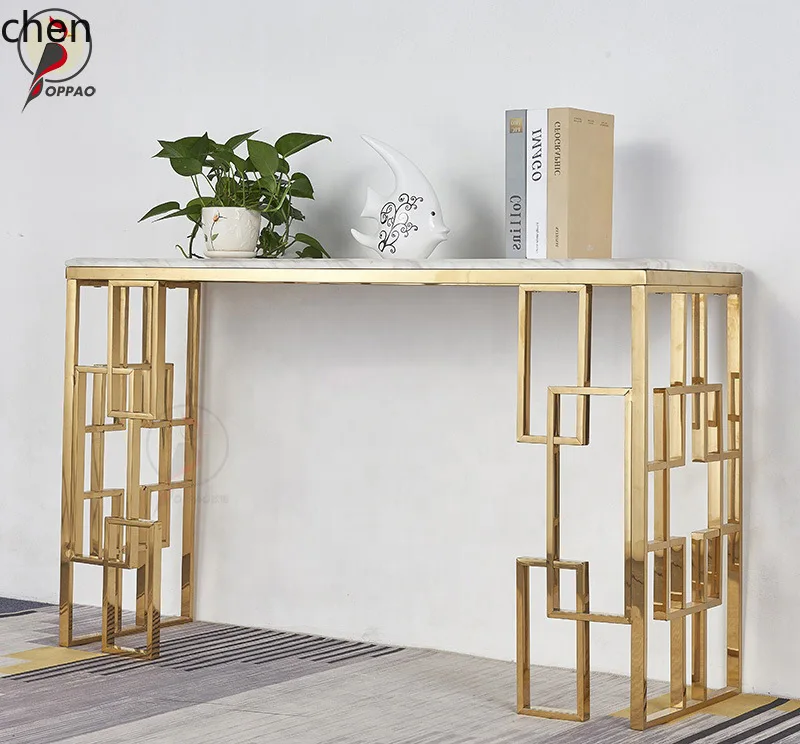 YFY Nordic Marble Entryway Table Light Luxury Wall-Mounted Entryway Console Simple Sideboard Narrow Cabinet Hallway
