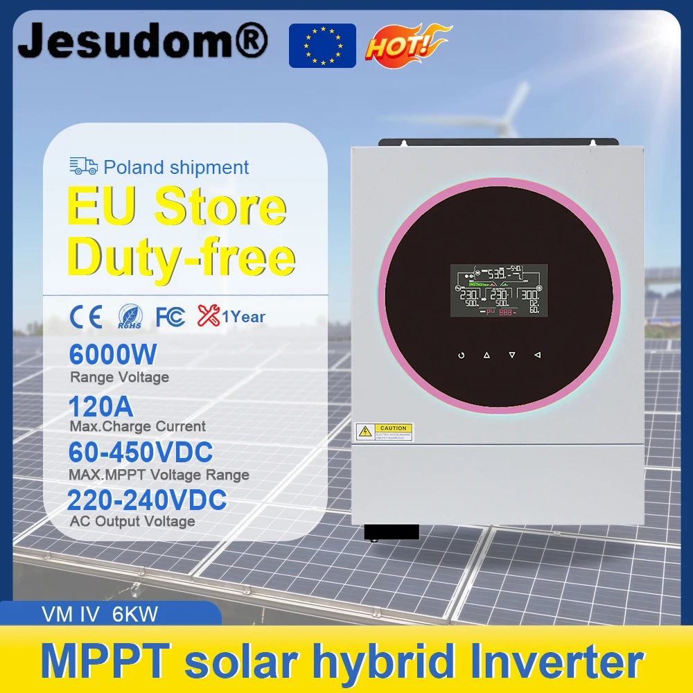 Mppt 6000W Hybrid S…