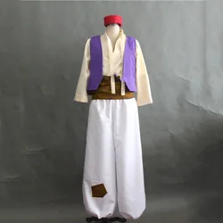 Costume de cosplay anime Aladdin Lamp Prince pour hommes, film de soirée séparés ante, masade d'Halloween, costume de fête Tim