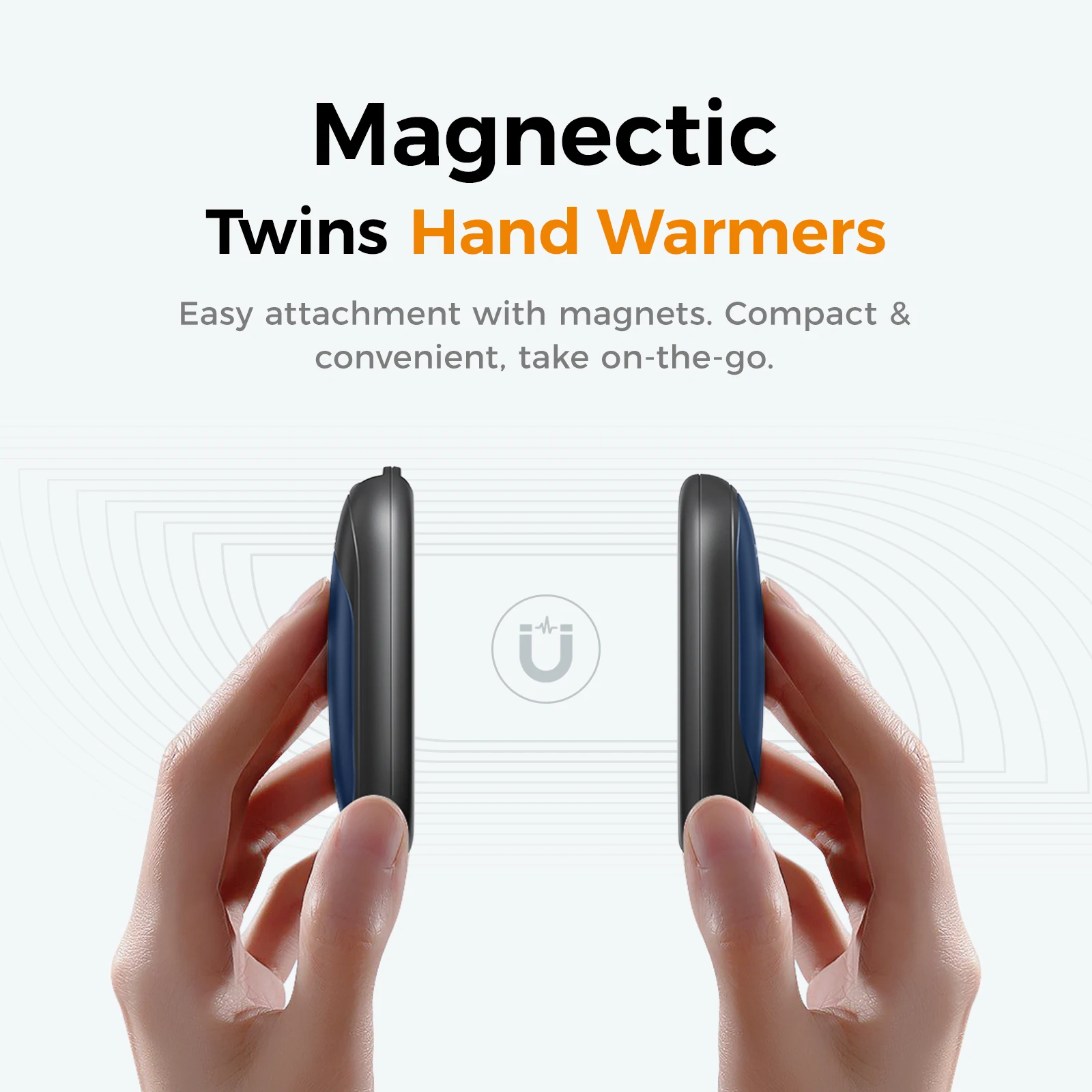 OCOOPA-Magnetic Rechargeable Hand Warmers, Electric Pocket-Sized Handwarmers, UT3 Lite, 2in 1