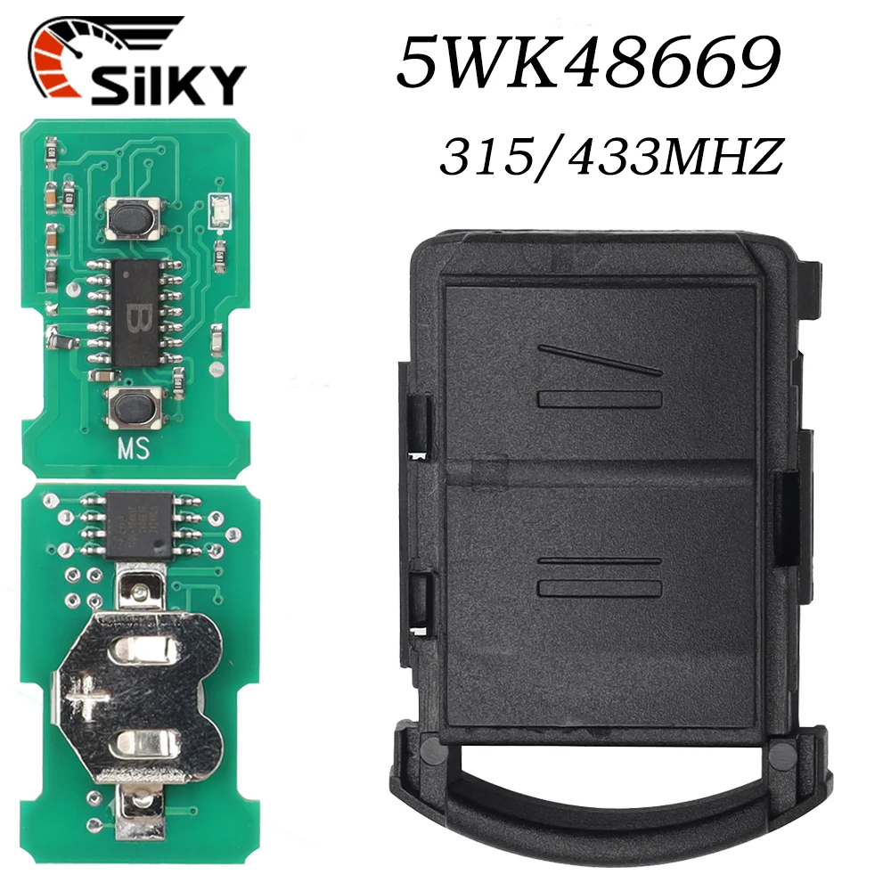 

SilKY 5WK48669 NO Chip For Vauxhall For Opel Corsa C Meriva Tigra Combo Van ASK 315/433.9MHz Remote Car Key