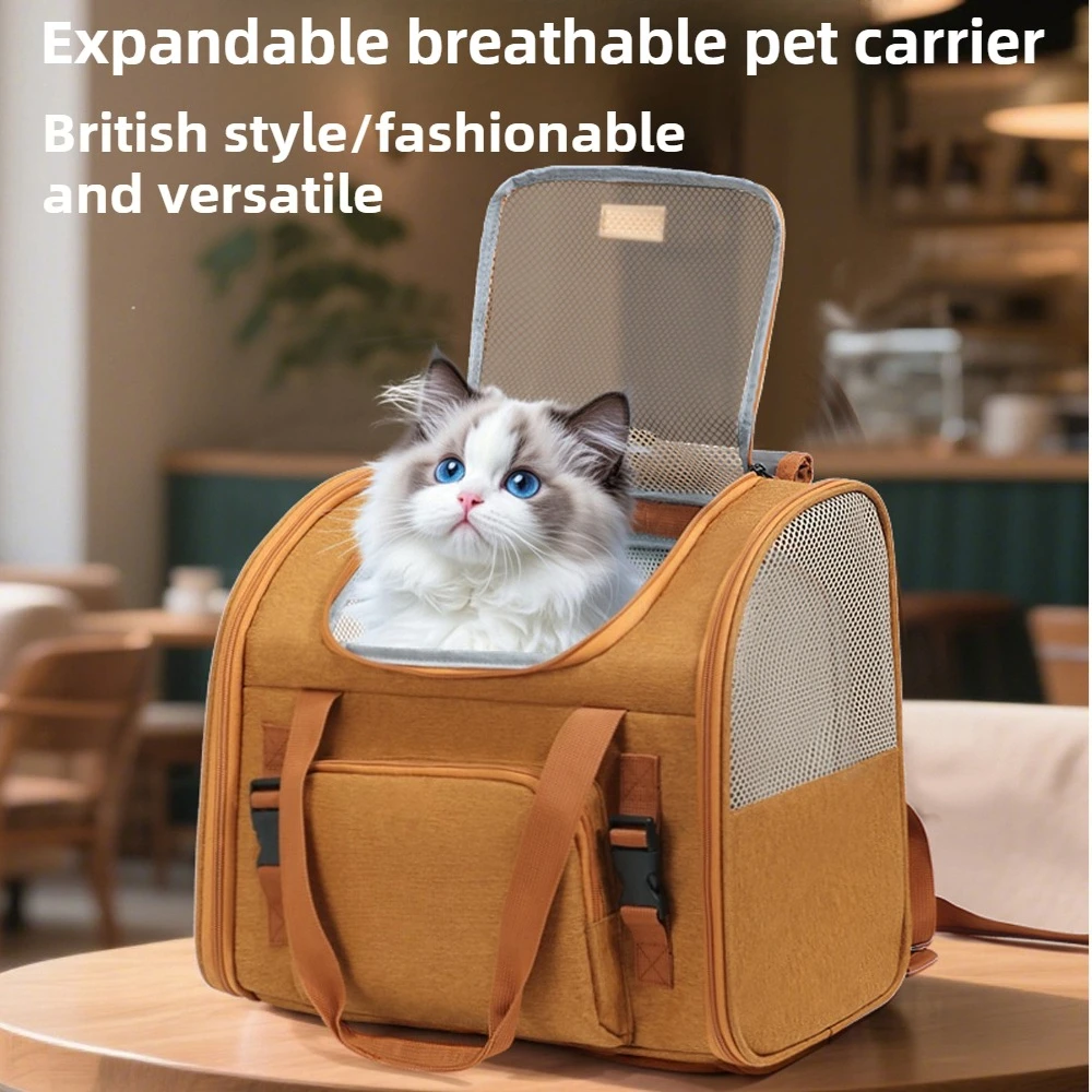 

Winter Expandable Breathable Cat Backpack Large Space Pet Carrier for Cats Dogs