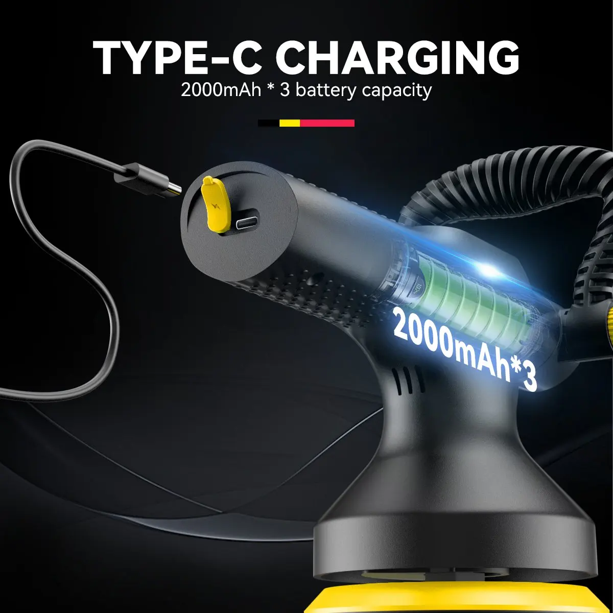 車磨きワックスプロフェッショナルミニロータリー車磨き機スポット研磨機ポリッシャー車ホームDIYハンドル付き自動車ディテーリング用