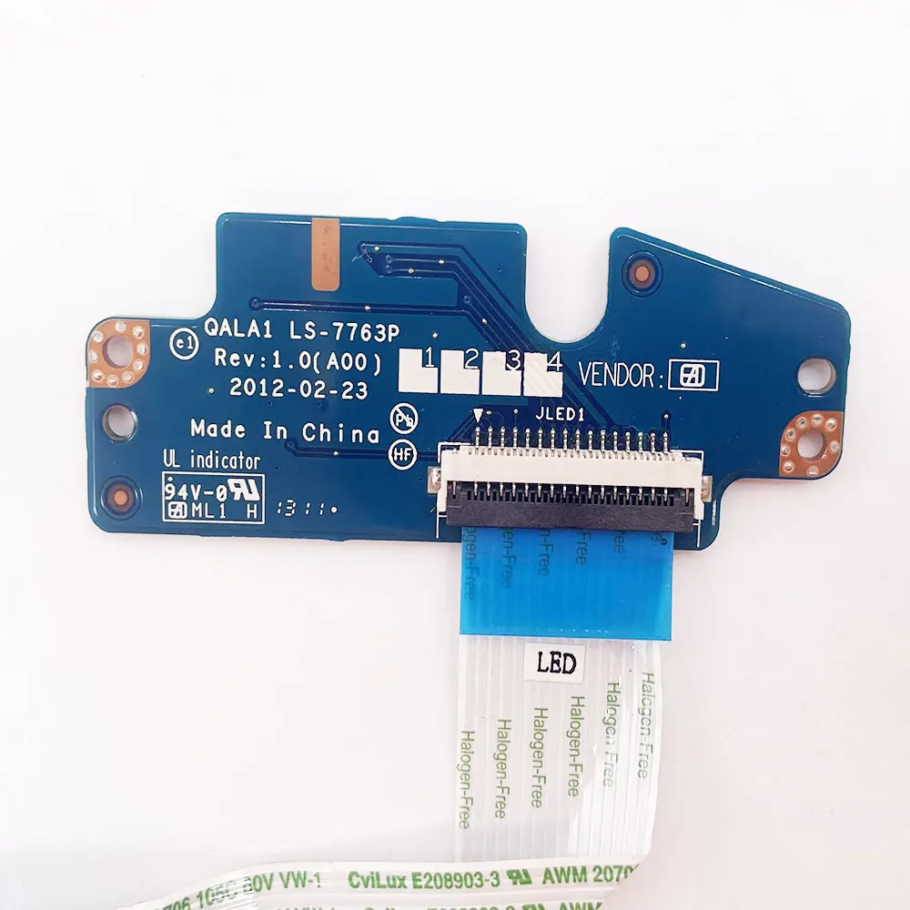 Interruptor inalámbrico para portátil Dell Latitude 6530, E6530, P19F, WiFi, panel de control de sonido y volumen, placa QALA1, LS-7763P, QALA0, LS-7764P