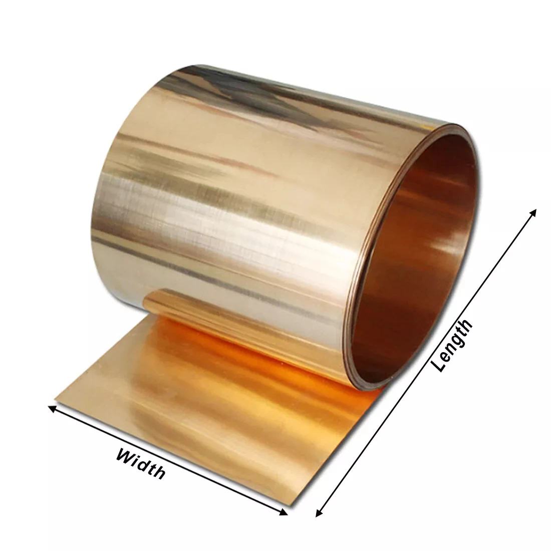 Phosphorous Copper Strip Width:100mm,Length:100mm~300mm,Phosphor Bronze Spring Elastic Copper Tape Foil Sheet