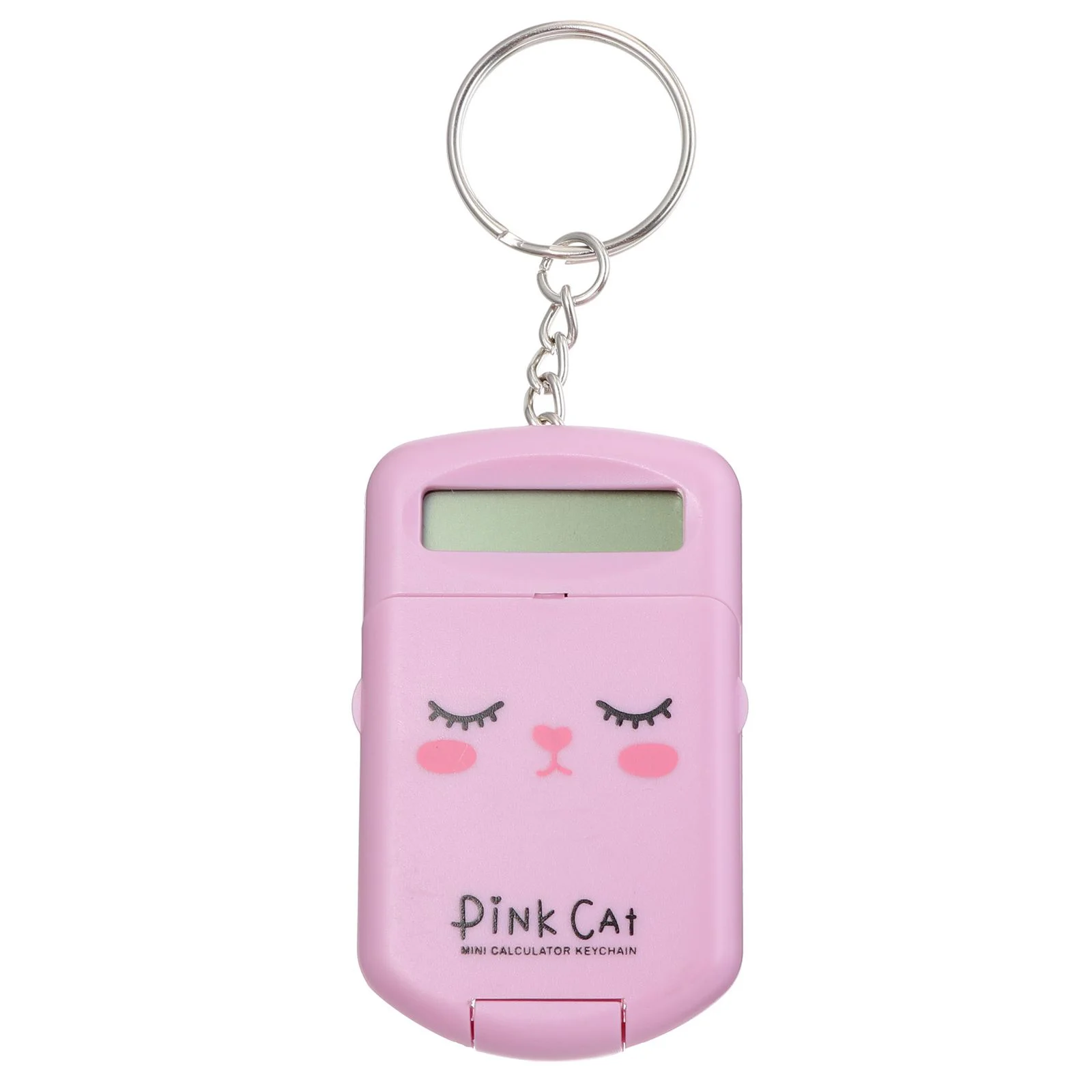 2 Pcs Desktop Computer Arithmetic Calculator Key Chain Exam Office Pink Mini Counter Student