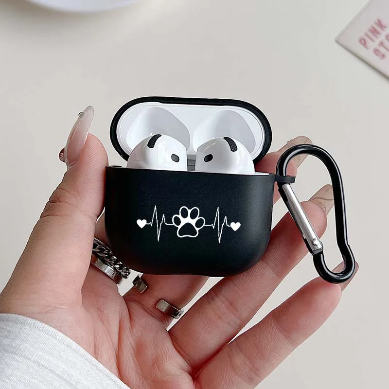 Casing Pelindung Headset Nirkabel Pola Melompat Cetak Kaki Kreatif untuk Airpods 4 3 1/2 Pro 2 dan Casing Earbud Bergaya TPU Pro