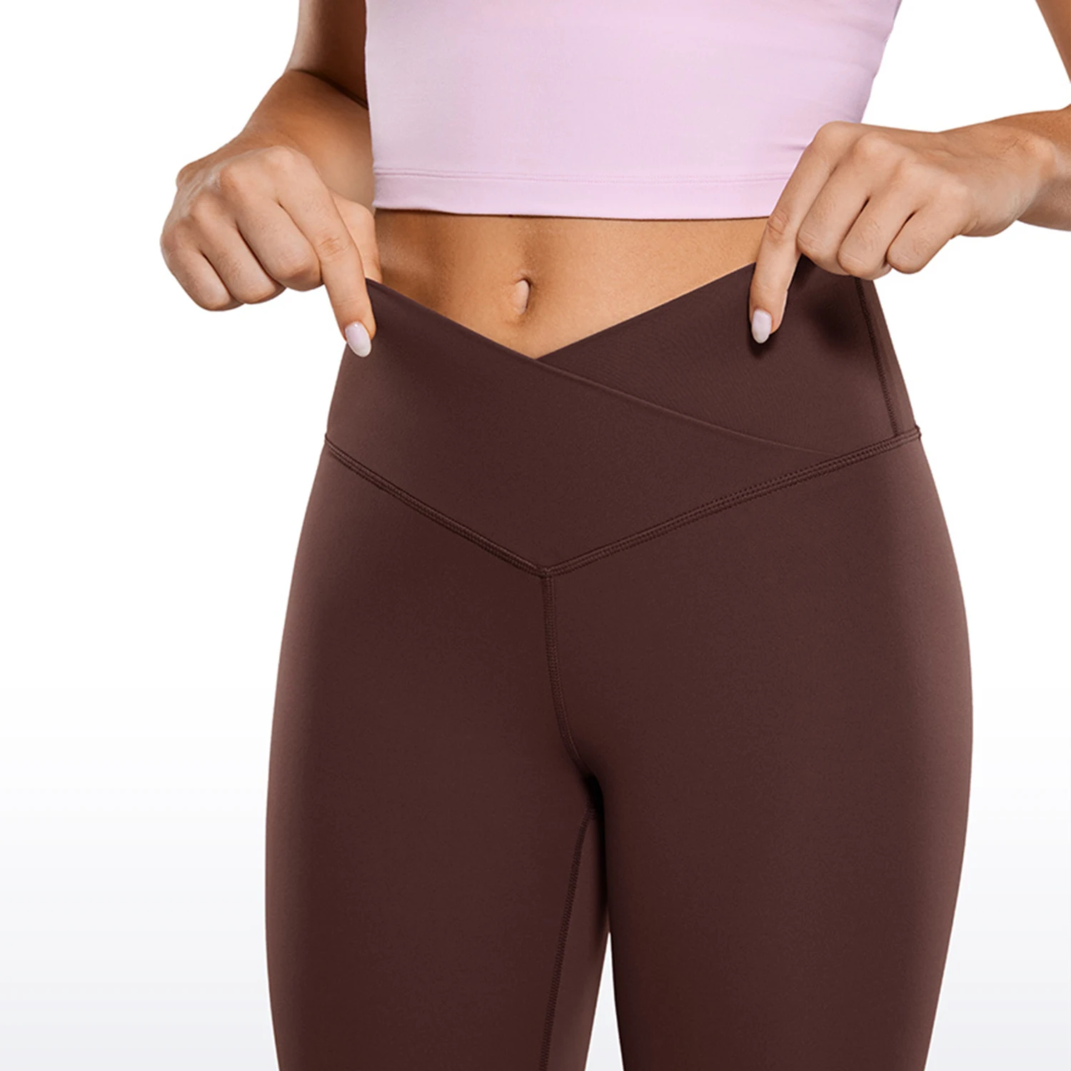 CRZ YOGA Womens Butterluxe Crossover High Waist Workout Leggings 28\