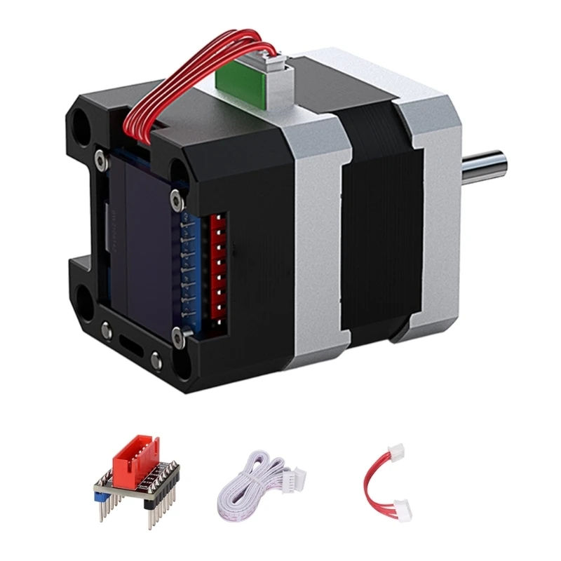 S42C UART Motor for 3D Printer Builders, Motion Control Assembly with Installed Cable Set, Board Access and Reduced H8WD
