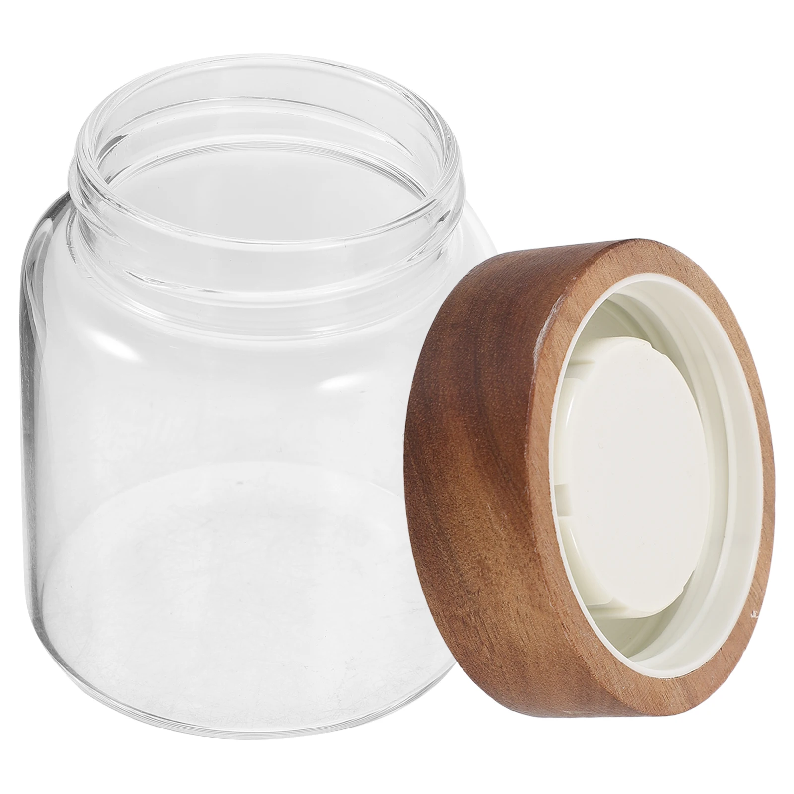 

Glass Storage Jar Food Containers with Lids Coffee Canisters Airtight Thread Spice Jars Sealed Grain