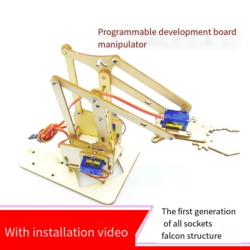 Robot Arm Plank 4 DOF Robot manipolatore artiglio SG90 MG90S Robot per UNO Board giocattoli programmabili kit fai da te Splicing timone regali