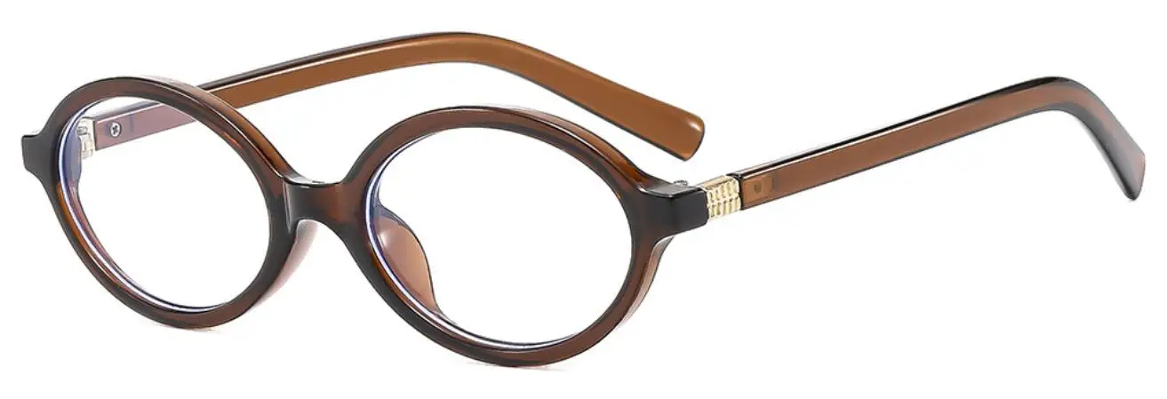 FELRES Leopard Vintage Kleine Oval Lesebrille Frauen Männer Persönlichkeit Design Anti Blaues Licht Gläser Transparent Mode Eyegalsses 8