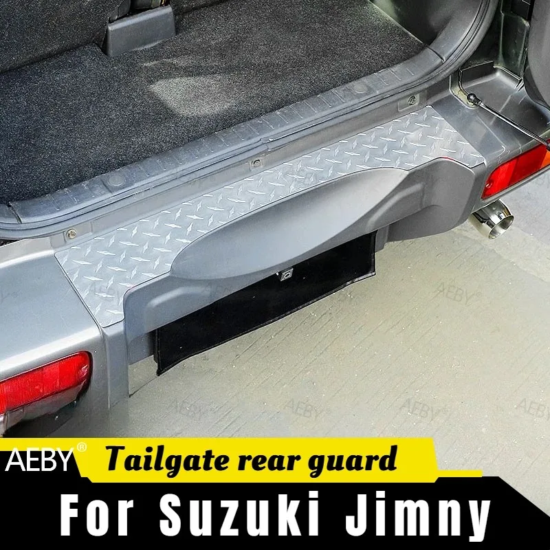 For Suzuki Jimny 2007-2017 door sill anti-scratch plate,foot pedal,Trunk lid tailgate inner guard scuff plate,Car accessories