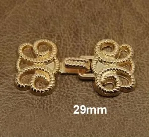 5pcs/lot L:40mm/29mm Good Quality Invisible Button Hook and Eye for Mint coat  Hooks Clothing Garment Accessories(ss-6650)