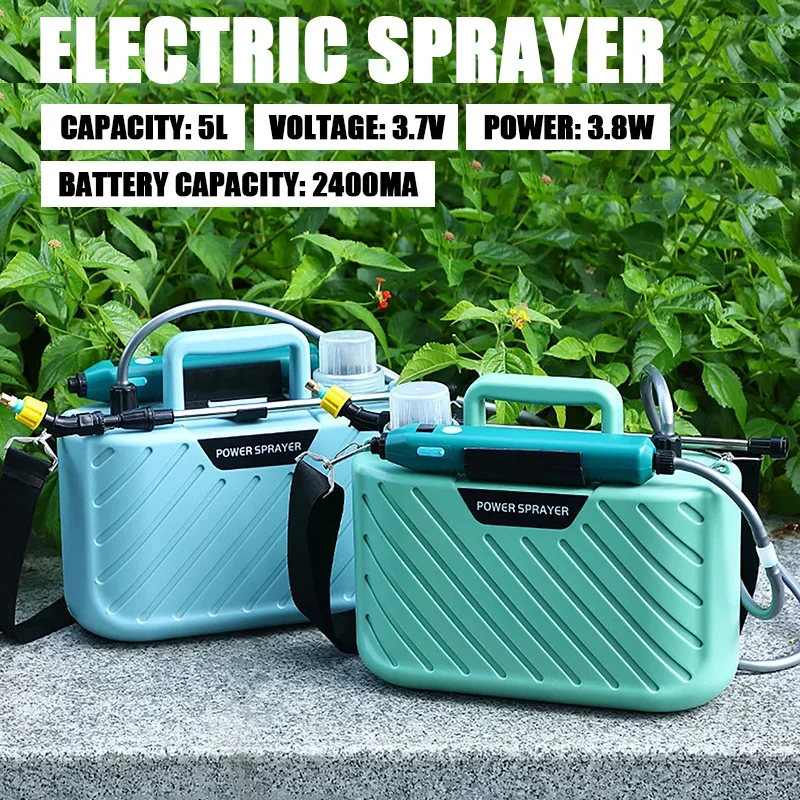 

High Quality 5L Garden Electric Sprayer 2400MA Battery Sprayer Multiple Water Discharge Modes Bottle Mist Watering Atomizer Tool