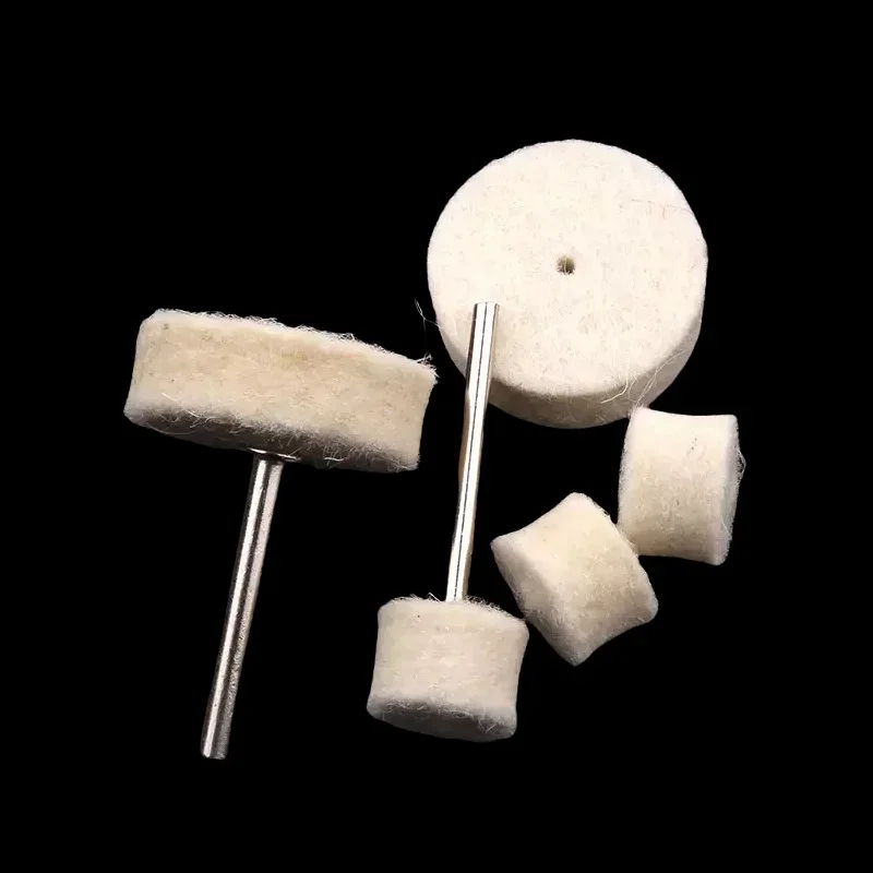 Wollrad 13/25 mm Wollpolierscheibe Polierpads Polierscheiben Schleifbits Schmuckspiegel für Schleifmaschine Elektrowerkzeug