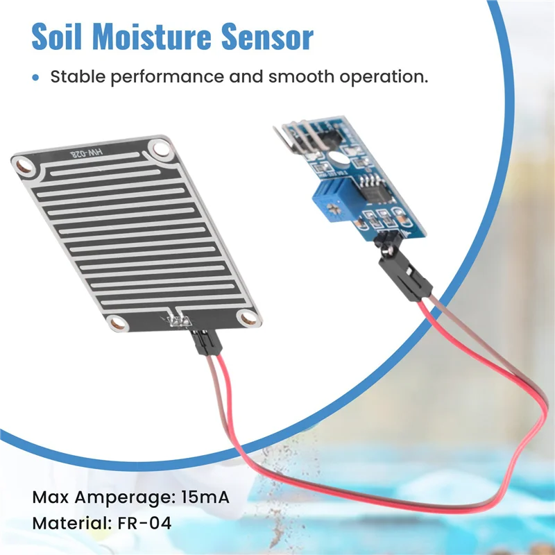 Modul Sensor Hujan ABJF-6X Modul Sensor Hujan Air Hujan 3, 3V-5V