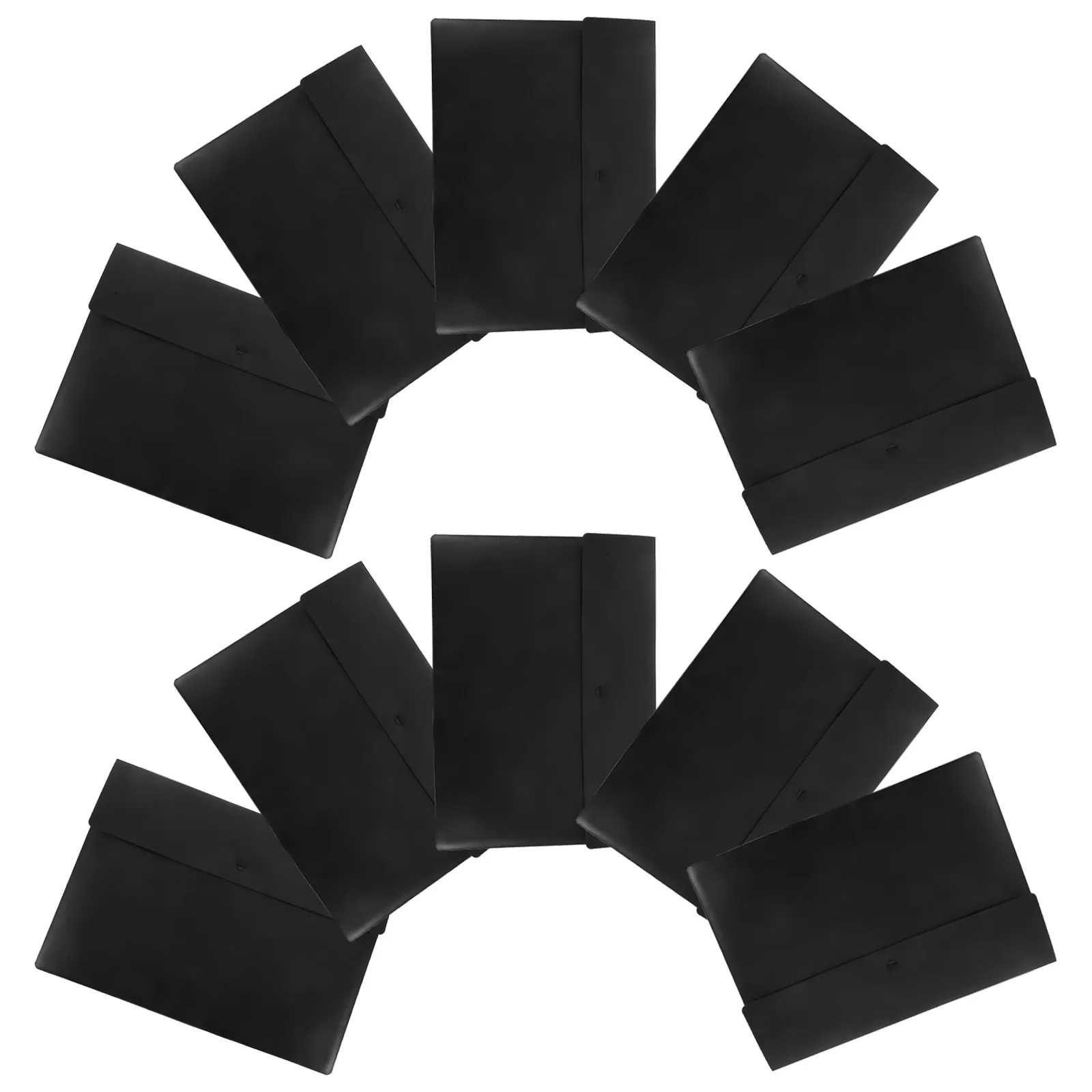 

10Pcs Large Capacity Waterproof File Bags PP Plastic Document Folders with Snap Fastener for Office School Business Use