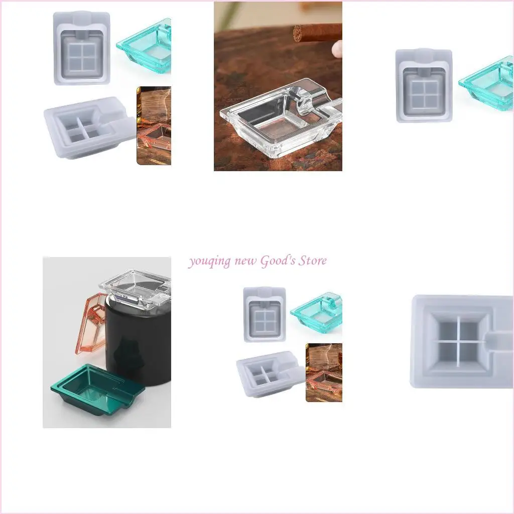 57QA Cigar Ashtray Epoxy Resin Mold Handmade Tray Silicone Mould DIY Crafts Mold