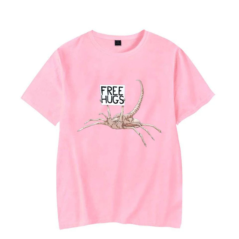 Free Hugs Funny Facehugger Aliens T-Shirt Harajuku T Shirt Comfortable Hip Hop Design Top T-Shirts - Image 4