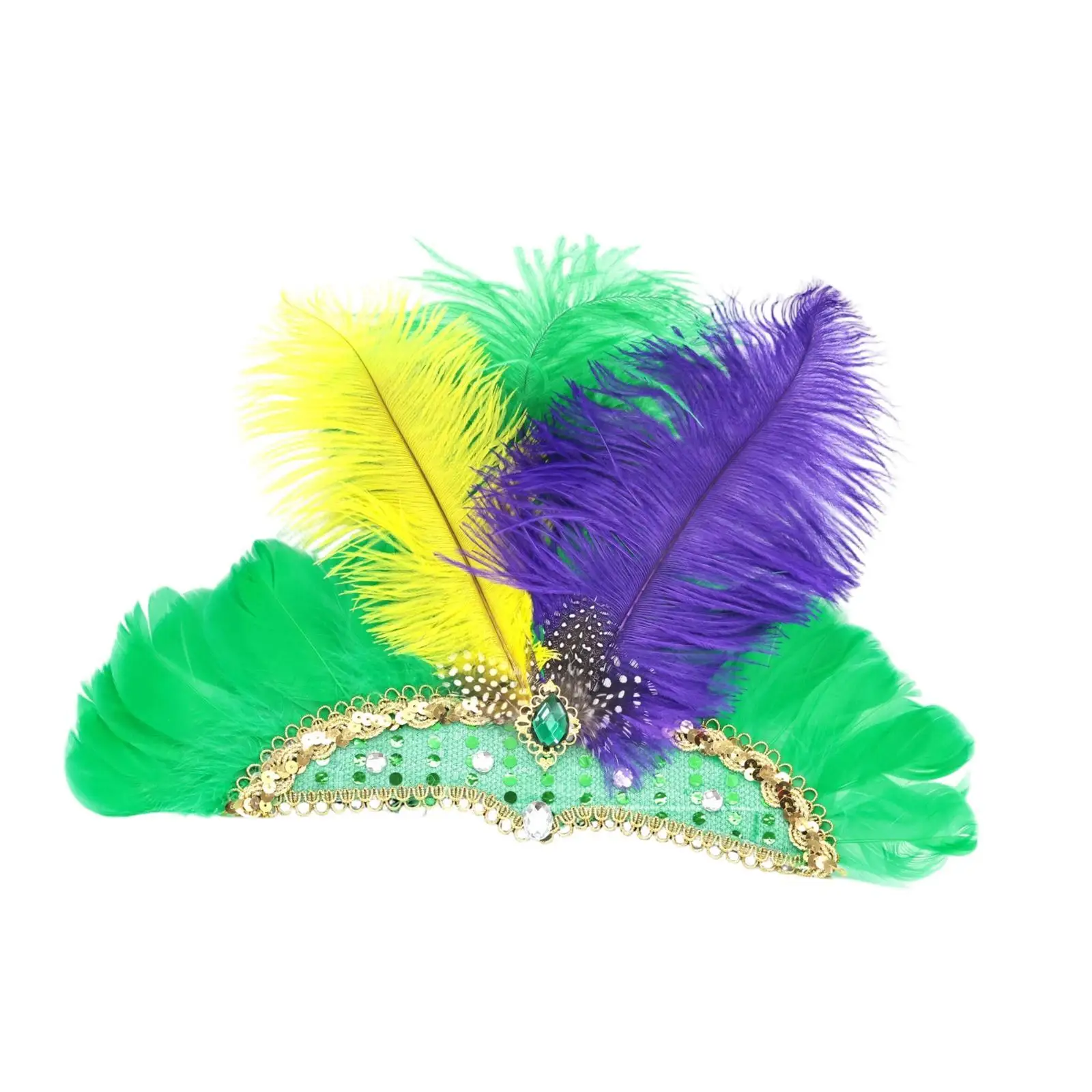 Fancy Dress Simulated Feather Headdress Halloween Headpieces for Party Photo Props Cosplay Accessories