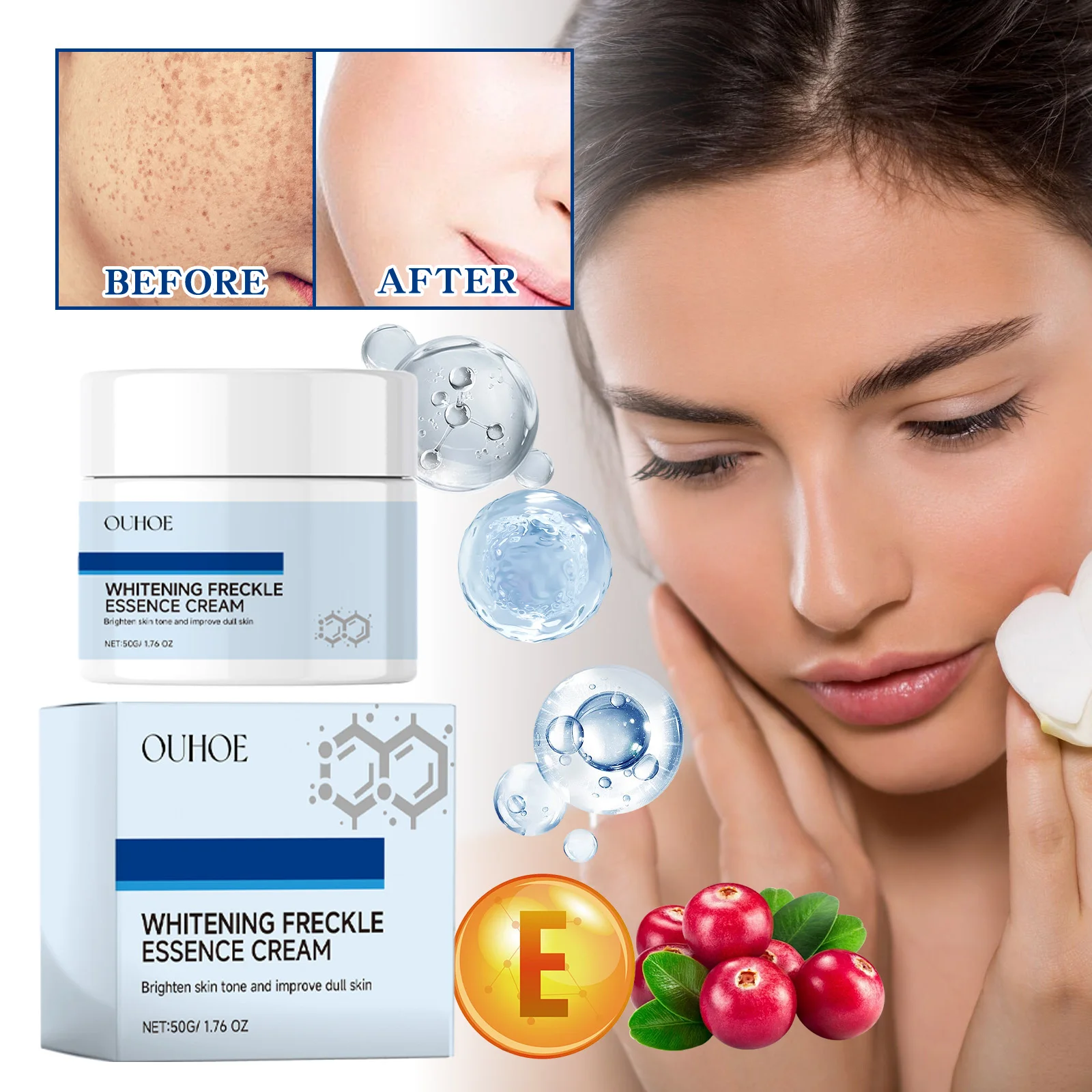 

Brightening Cream – Evens Skin Tone, Hydrating, Firming for OUHOE