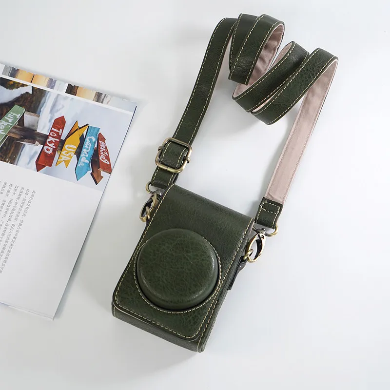 Camera Bag for Canon G7X3 G7X2 G7X Camera Case CCD Shoulder Bag Sony RX100 ZV1F Leather Case LX10 Ricoh GR4 GR3 Storage Bag