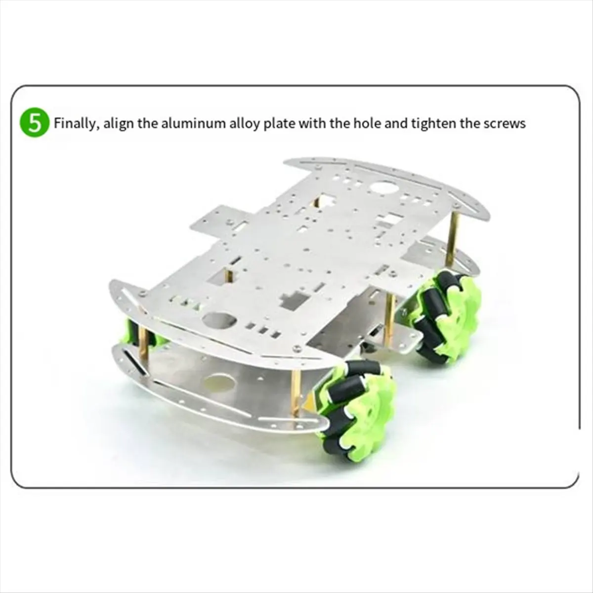 t24c-per-diy-keyestudio-4wd-base-a-doppio-strato-in-alluminio-per-robot-mecanum-componenti-per-robot-arduino