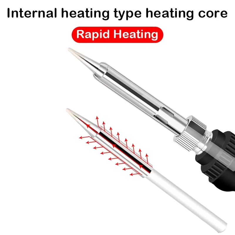 قابل للتعديل درجة الحرارة الكهربائية سبيكة لحام 110 فولت/220 فولت 60 واط لحام الحديد القصدير المهنية القصدير لحام الكهربائية القصدير لحام الحرارة Pe