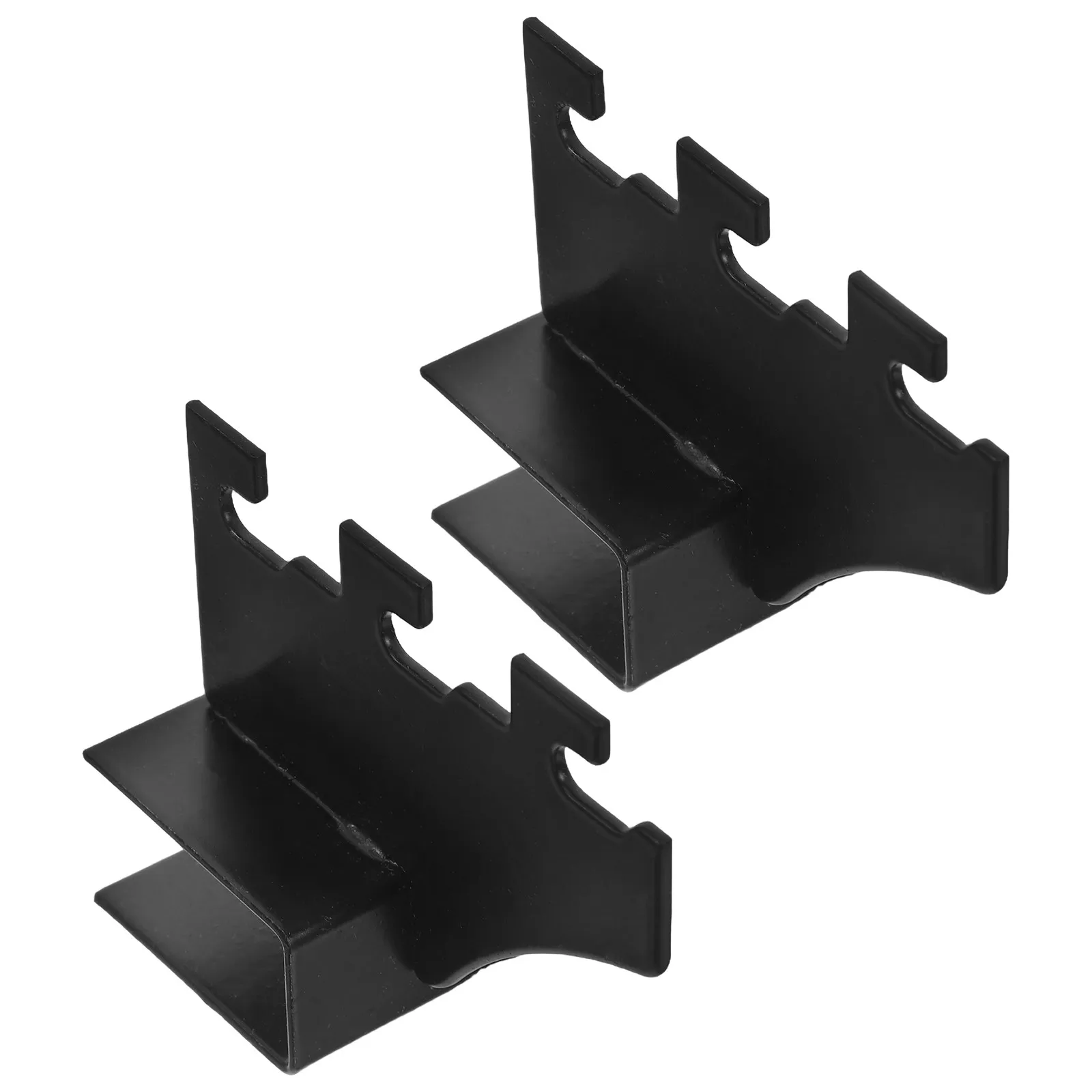 2Pcs Shelf Brackets Heavy Duty Stainless Steel Square Pipe Support for Supermarket Shelves Multipurpose Metal Hardware Shelf - view 4