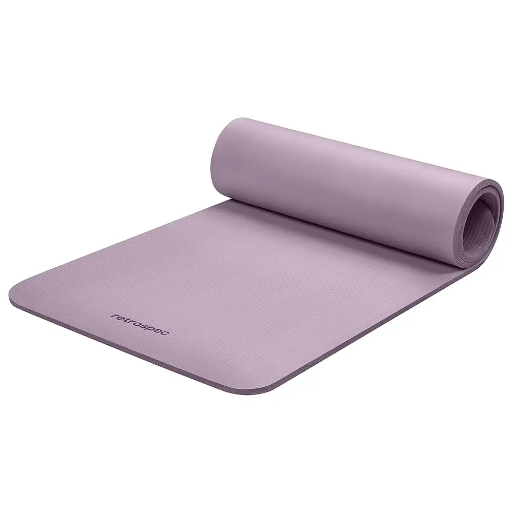 

Solana Yoga Mat 1/2"" Thi W/Nylon Strap For Men & Women - Non Slip For Yoga, Pilates, Stretching, Floor & Fitn Workouts