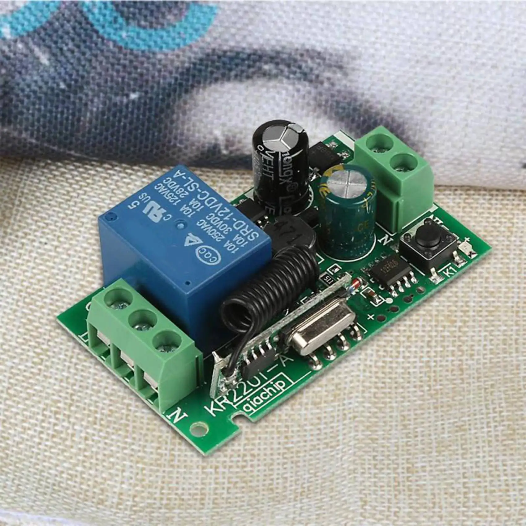 Pro 2X Universal 433 Mhz AC 220V 1 canal interruptor de control remoto Mini módulo receptor de relé inalámbrico