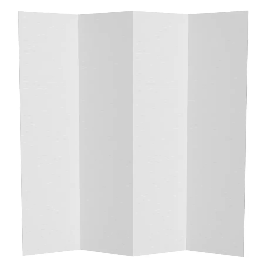 

ft. Tall White Temporary Cardboard Folding Screen 4 Panel