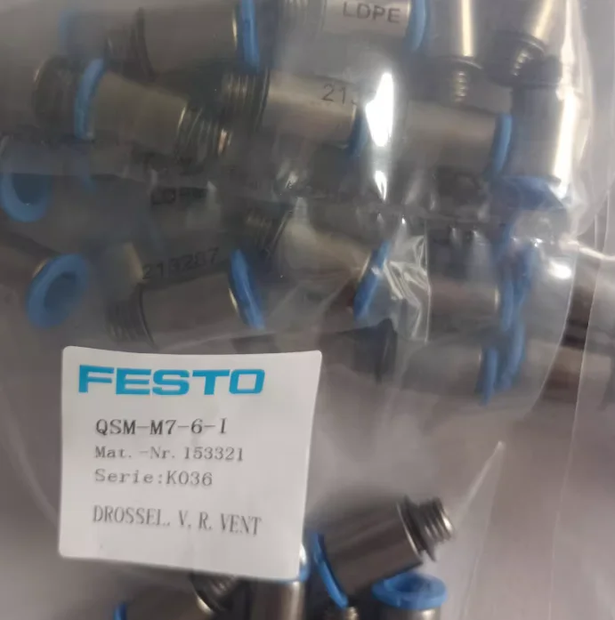 10PCS New original FESTO connector QSM-M5-4 153304 QSM-M5-4-I 153315 QSM-M5-6 153306 QSM-M5-6-I 153317