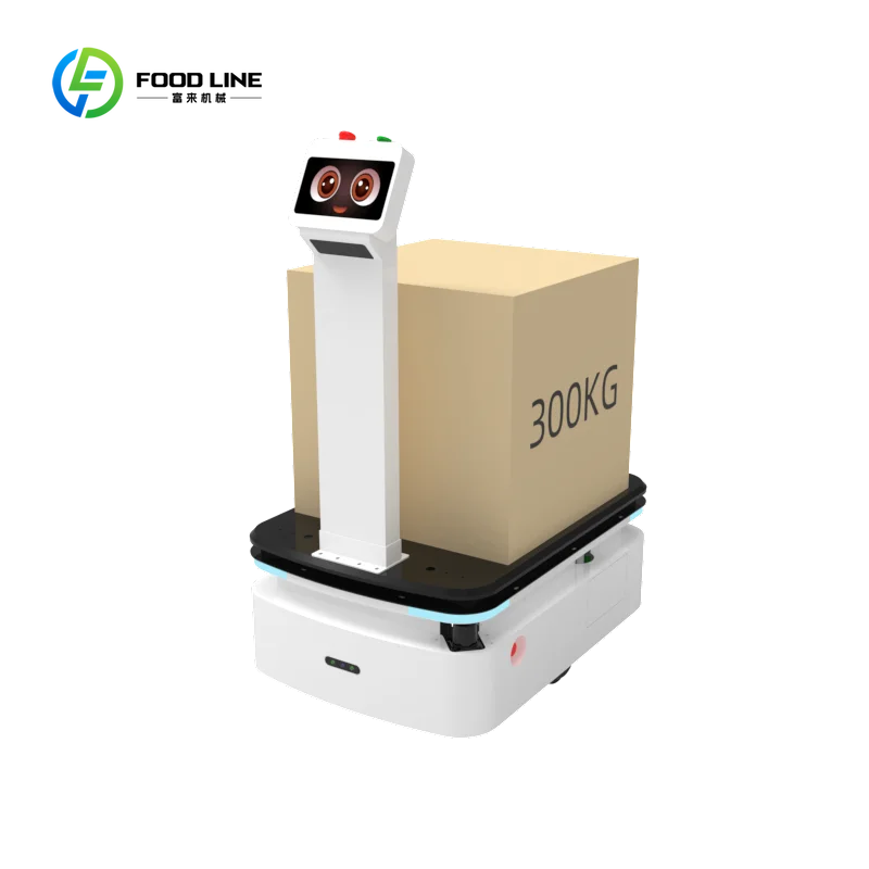 300kg Load SLAM AMR Robot with Lifting Platform & API Access | Self-Driving Material Handler for Warehouse and Factory Delivery