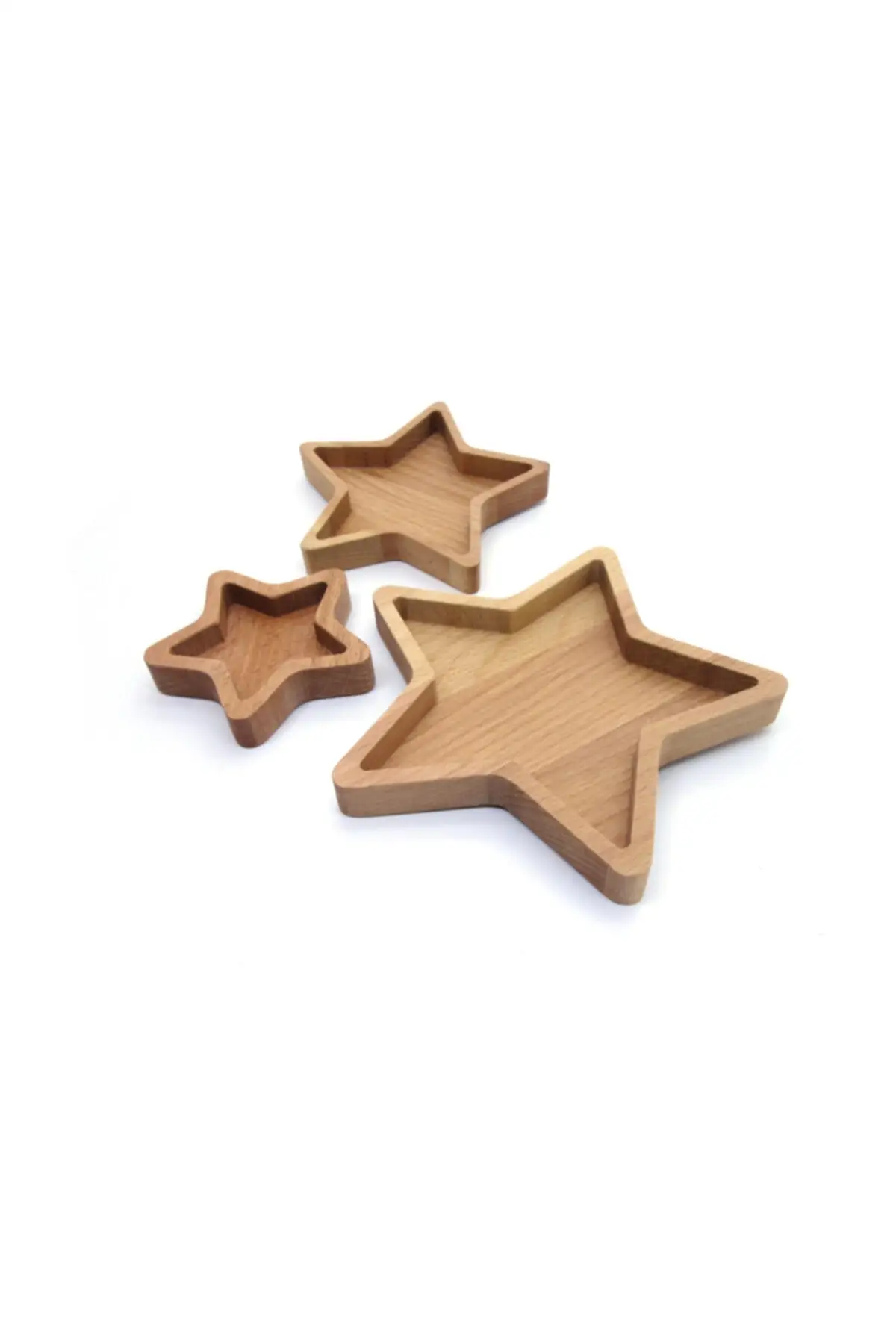 Dekorasi Solid Seri Bintang Set Makanan Ringan 8 + 12 + 17Cm Objek Presentasi
