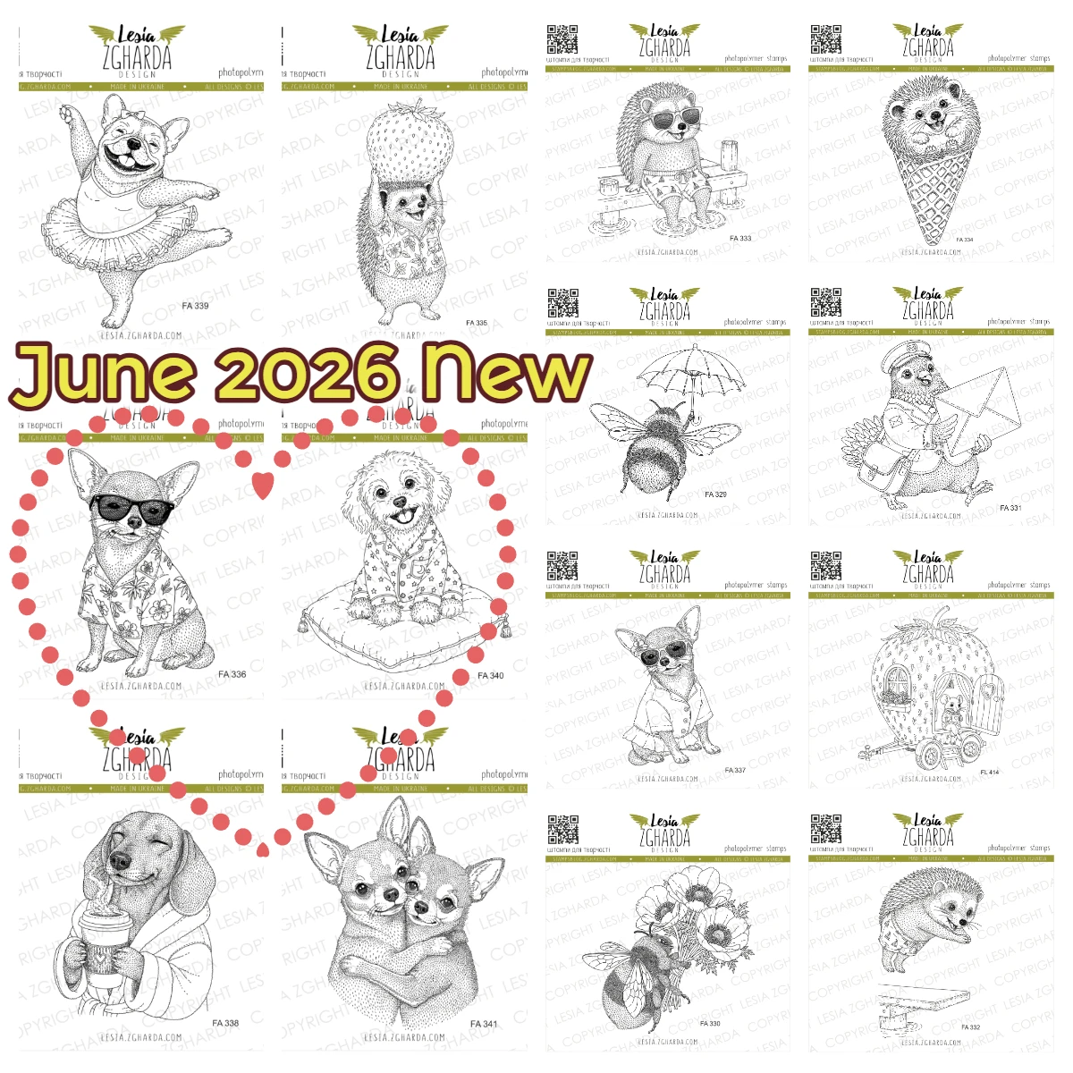 Junio 2026 Nuevo y Adorable Maltipoo en una Almohada, Dachshund con Sellos de Café Matutino, Decoración DIY para Álbum de Recortes, Tarjetas de Felicitación, Álbum y Calendario