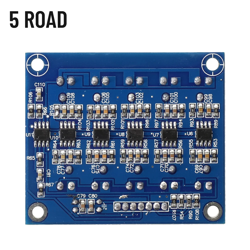 Stereo EQ Equalizer Board With Adjustable Frequency 5-Band 100Hz-10kHz Preamplifier Module Dual Power Supply For Stage Audio