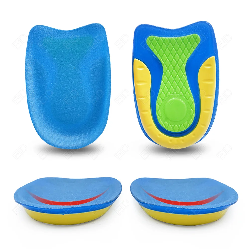 EiD Silikon Gel Fersensporn Pad Halbe Einlegesohlen für Fuß Plantar Fasciitis Achilles Sehnenscheidenentzündung Pflege Schmerzen Relief Einlegesohle Einsätze Pads