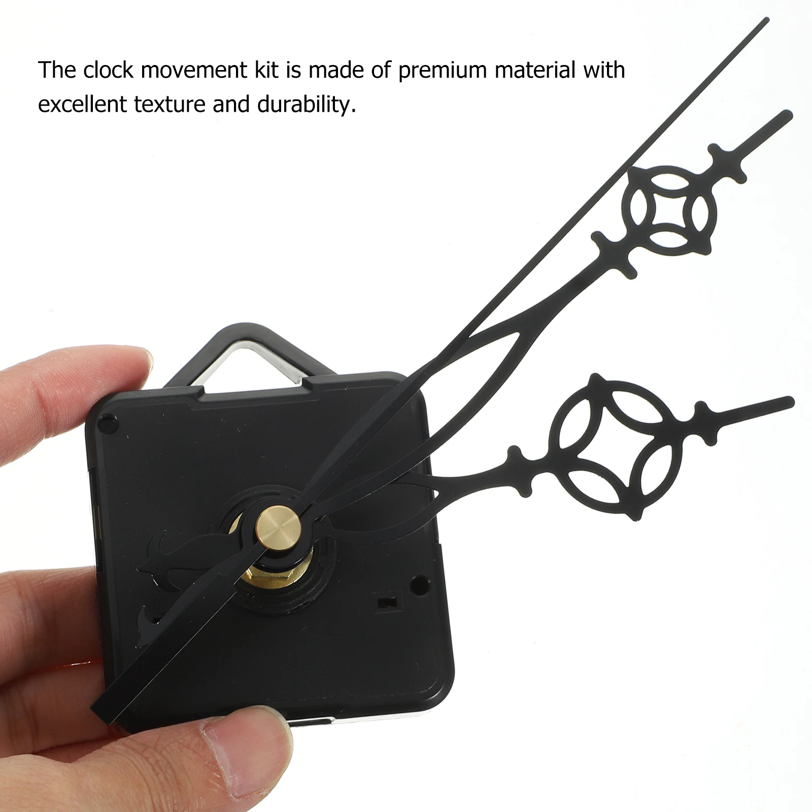 

2Sets Silent Clock Movement Kit Durable Plastic DIY Replacement Clock Mechanism Repairing Parts for Wall Clocks