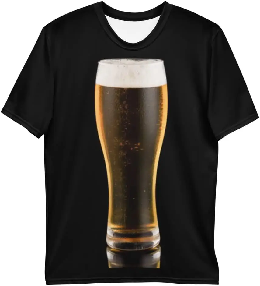 

Fashion Mens 3D Digital Printed Pattern T-Shirts Top Tees Beer