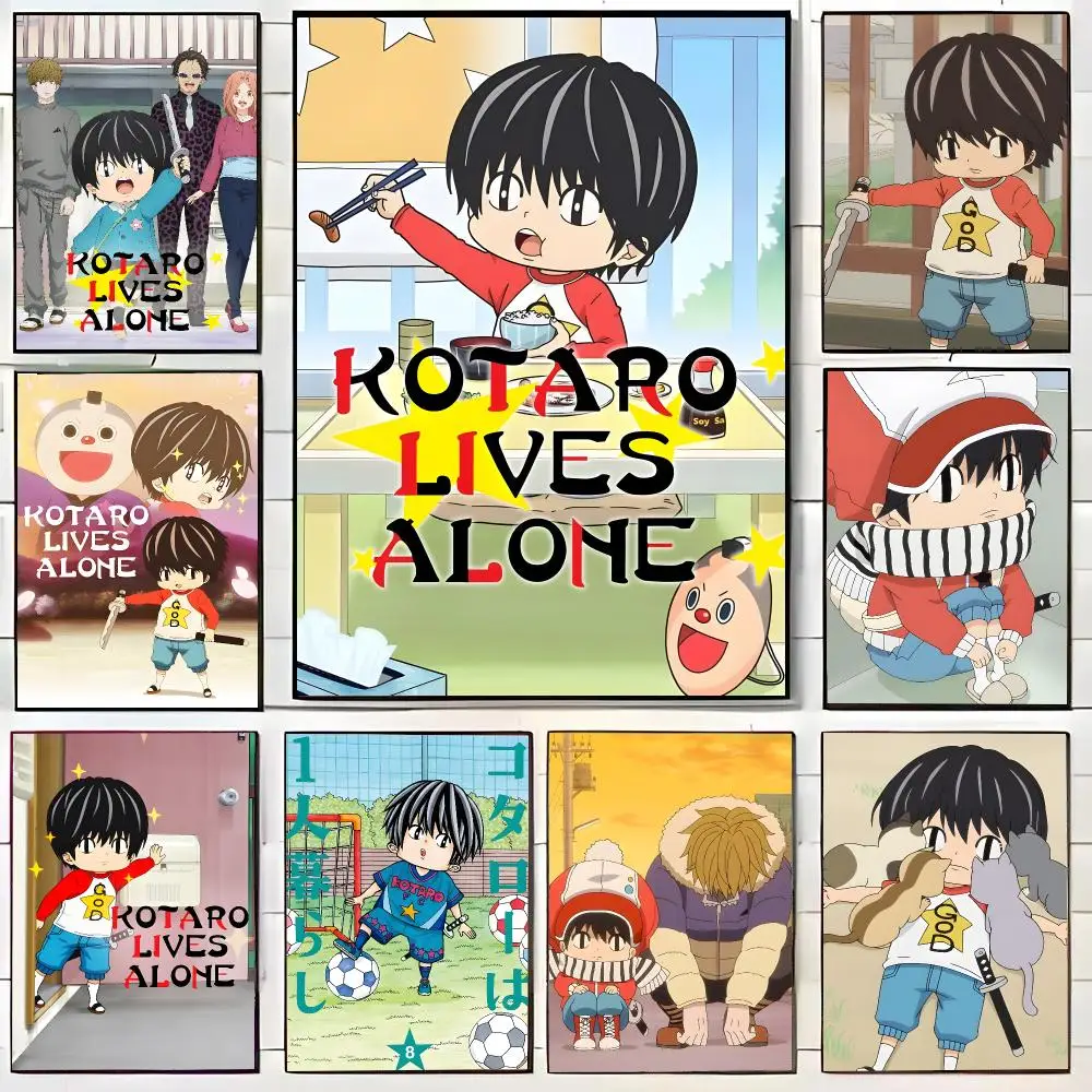 Hot Anime K-Kotaro L-Lives Alone Poster HD Home Decor Sticky Wall Waterproof Home Living Room Bar Aesthetic Decor