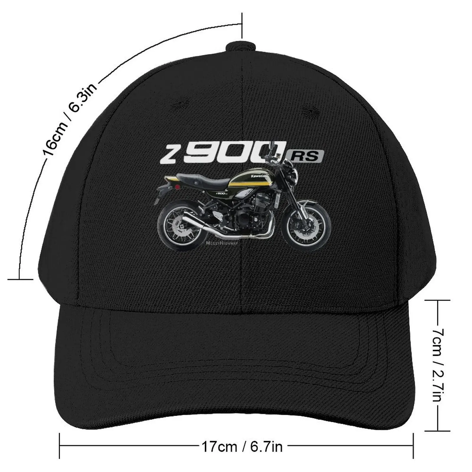 Kawasaki Z900RS 20 green_yellow, sl Baseball Cap funny hat cute Military Tactical Cap Hat Beach Golf Wear Men Women's