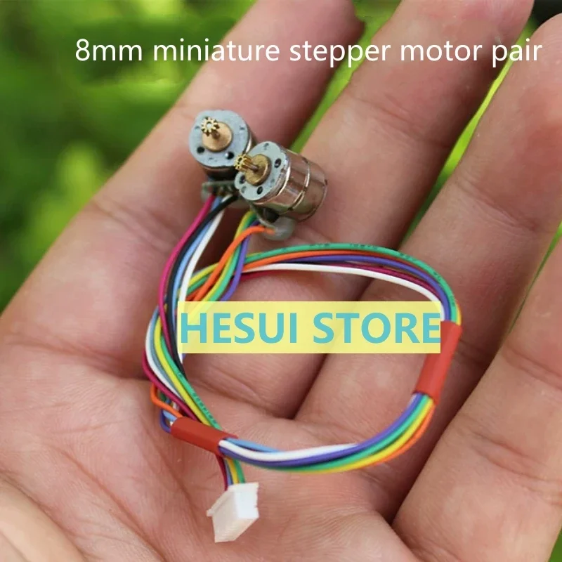 1/3/5PCS 8mm micro stepper motor A pair of toothed two-phase four-wire  Small two-phase 4-wire stepper motors