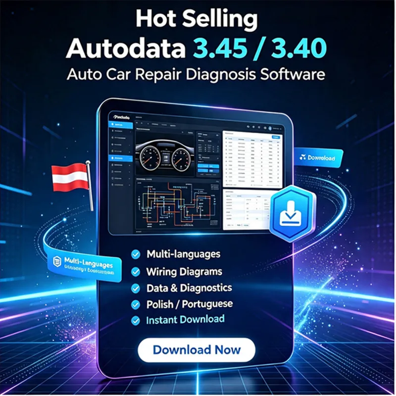 Hot sellingAutodata 3.45/3.40 Auto Car Repair diagnois Software Multi-languages wiring diagrams data Autodata Polish Portuguese